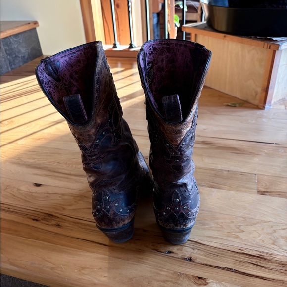 Ariat Vintage Brown Heeled Boots - Picture 2 of 7